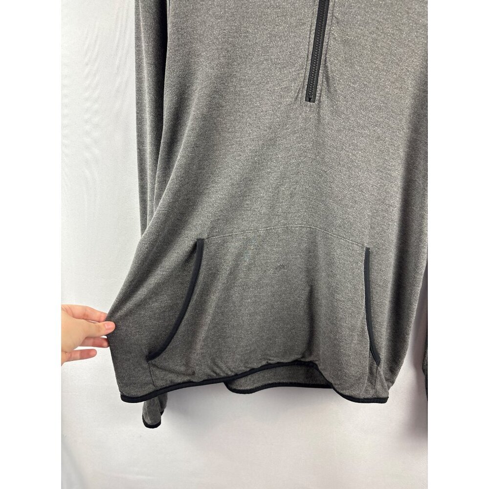 Threads 4 Thought Medium Gray Half-Zip Hoodie - image 3